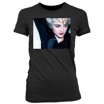 Madonna Women's Junior Cut Crewneck T-Shirt