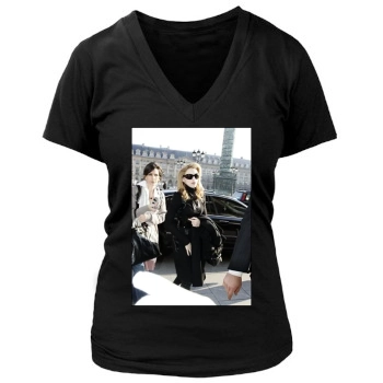 Madonna Women's Deep V-Neck TShirt