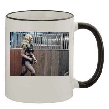 Madonna 11oz Colored Rim & Handle Mug