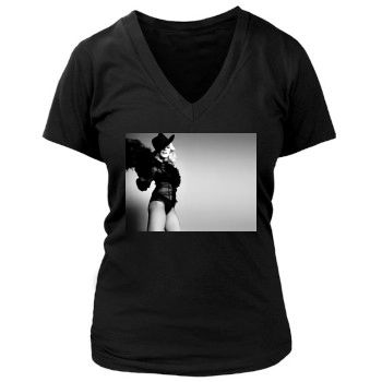 Madonna Women's Deep V-Neck TShirt