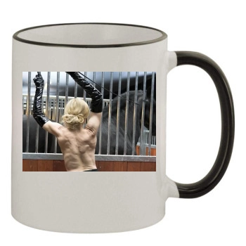 Madonna 11oz Colored Rim & Handle Mug