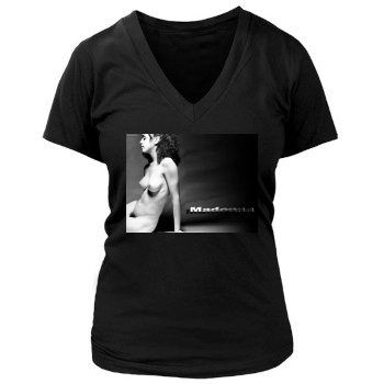 Madonna Women's Deep V-Neck TShirt