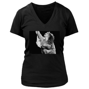 Madonna Women's Deep V-Neck TShirt