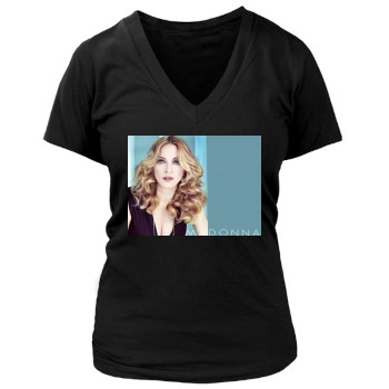 Madonna Women's Deep V-Neck TShirt