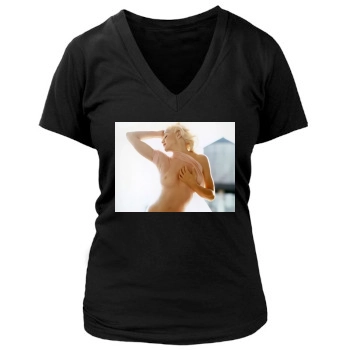 Madonna Women's Deep V-Neck TShirt