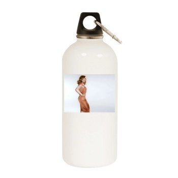 Madonna White Water Bottle With Carabiner