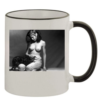 Madonna 11oz Colored Rim & Handle Mug