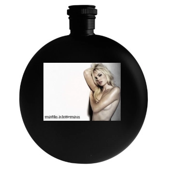 Malin Akerman Round Flask