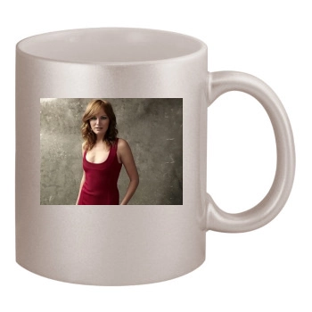 Malin Akerman 11oz Metallic Silver Mug