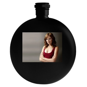 Malin Akerman Round Flask