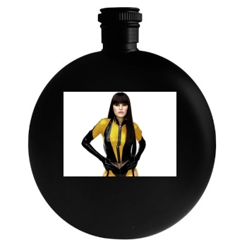 Malin Akerman Round Flask