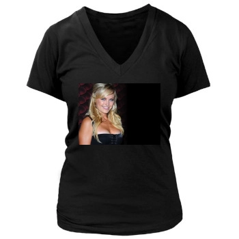 Malin Akerman Women's Deep V-Neck TShirt