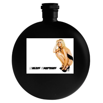 Malin Akerman Round Flask