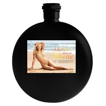 Malin Akerman Round Flask