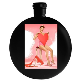 Malin Akerman Round Flask