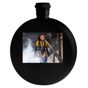 Malin Akerman Round Flask