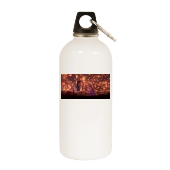 Disney Tangled White Water Bottle With Carabiner