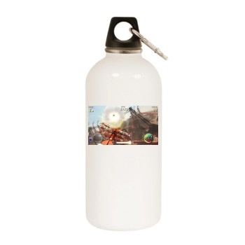 DogFighter White Water Bottle With Carabiner