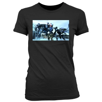 Front Mission Evolved Women's Junior Cut Crewneck T-Shirt