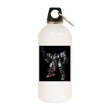 Front Mission Evolved White Water Bottle With Carabiner