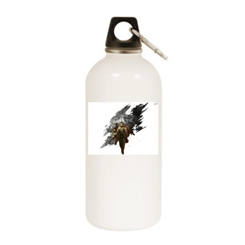 Front Mission Evolved White Water Bottle With Carabiner