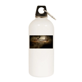 Front Mission Evolved White Water Bottle With Carabiner