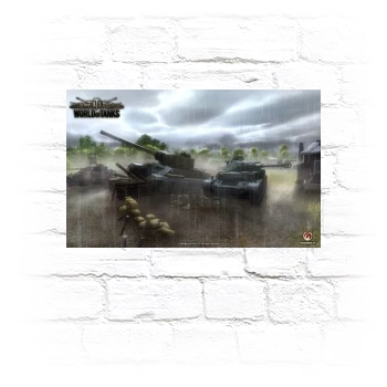 World of Tanks Metal Wall Art