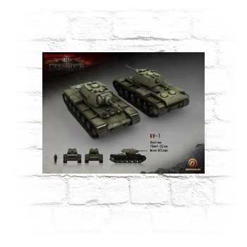 World of Tanks Metal Wall Art