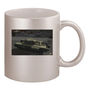 World of Tanks 11oz Metallic Silver Mug