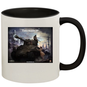 World of Tanks 11oz Colored Inner & Handle Mug