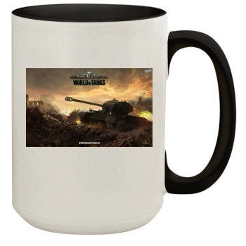 World of Tanks 15oz Colored Inner & Handle Mug