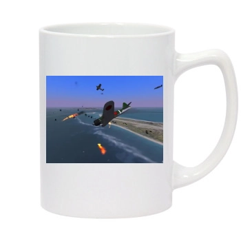 Warbirds Dogfights 14oz White Statesman Mug