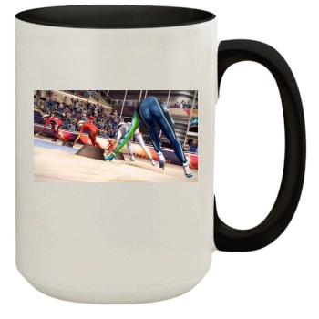 Winter Sports 15oz Colored Inner & Handle Mug