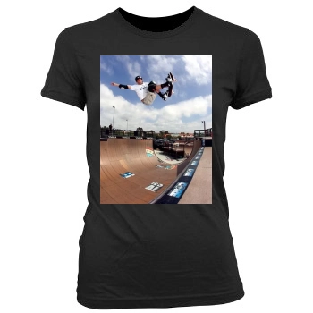 Tony Hawk Women's Junior Cut Crewneck T-Shirt