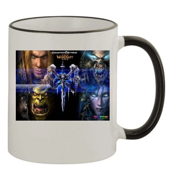 Warcraft 3 Frozen Throne 11oz Colored Rim & Handle Mug