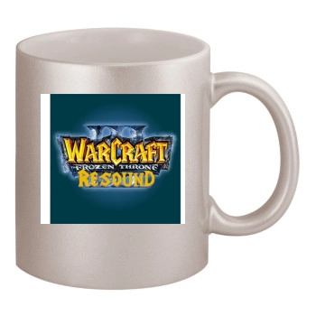 Warcraft 3 Frozen Throne 11oz Metallic Silver Mug