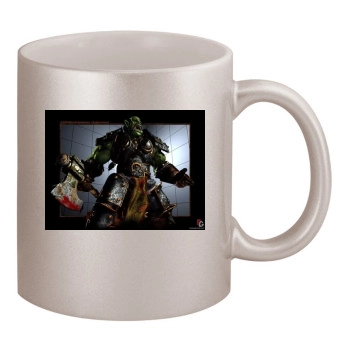 Warcraft 3 Frozen Throne 11oz Metallic Silver Mug