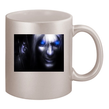 Warcraft 3 Frozen Throne 11oz Metallic Silver Mug