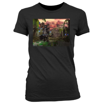 Warcraft 3 Frozen Throne Women's Junior Cut Crewneck T-Shirt