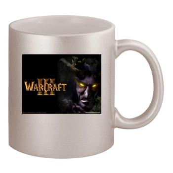 Warcraft 3 Frozen Throne 11oz Metallic Silver Mug