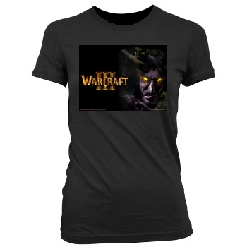 Warcraft 3 Frozen Throne Women's Junior Cut Crewneck T-Shirt