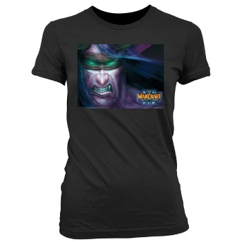 Warcraft 3 Frozen Throne Women's Junior Cut Crewneck T-Shirt