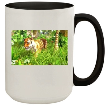 Wildlife park 3 15oz Colored Inner & Handle Mug