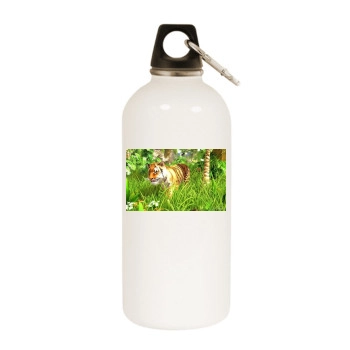 Wildlife park 3 White Water Bottle With Carabiner