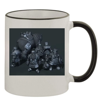 World of Battles 11oz Colored Rim & Handle Mug