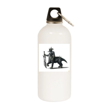World of Battles White Water Bottle With Carabiner
