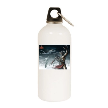 World of Battles White Water Bottle With Carabiner