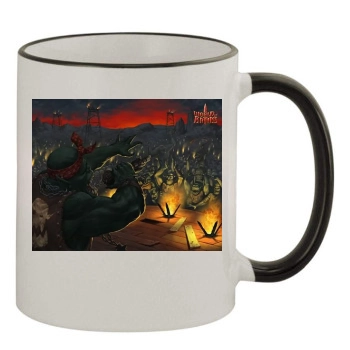 World of Battles 11oz Colored Rim & Handle Mug