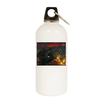 World of Battles White Water Bottle With Carabiner