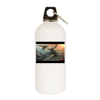 World of Battles White Water Bottle With Carabiner